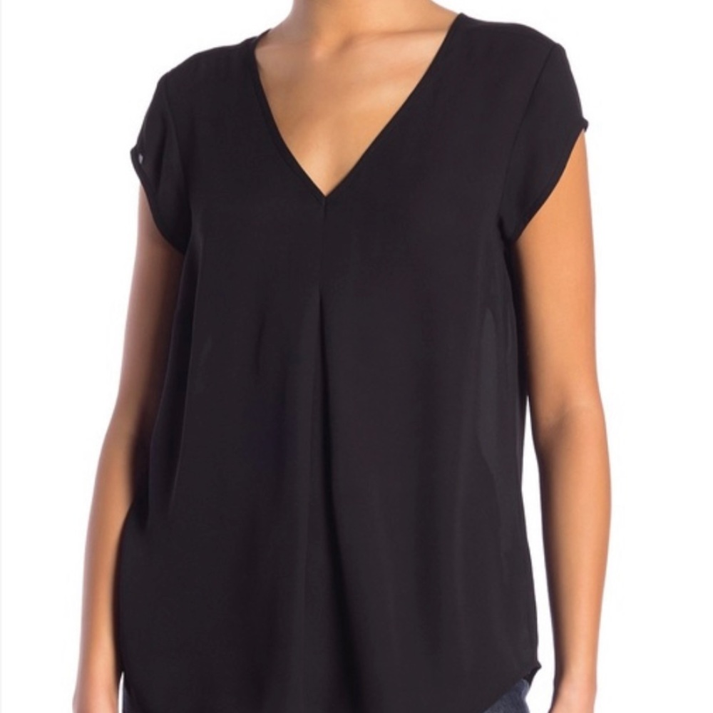 Halogen Double V-Neck Top